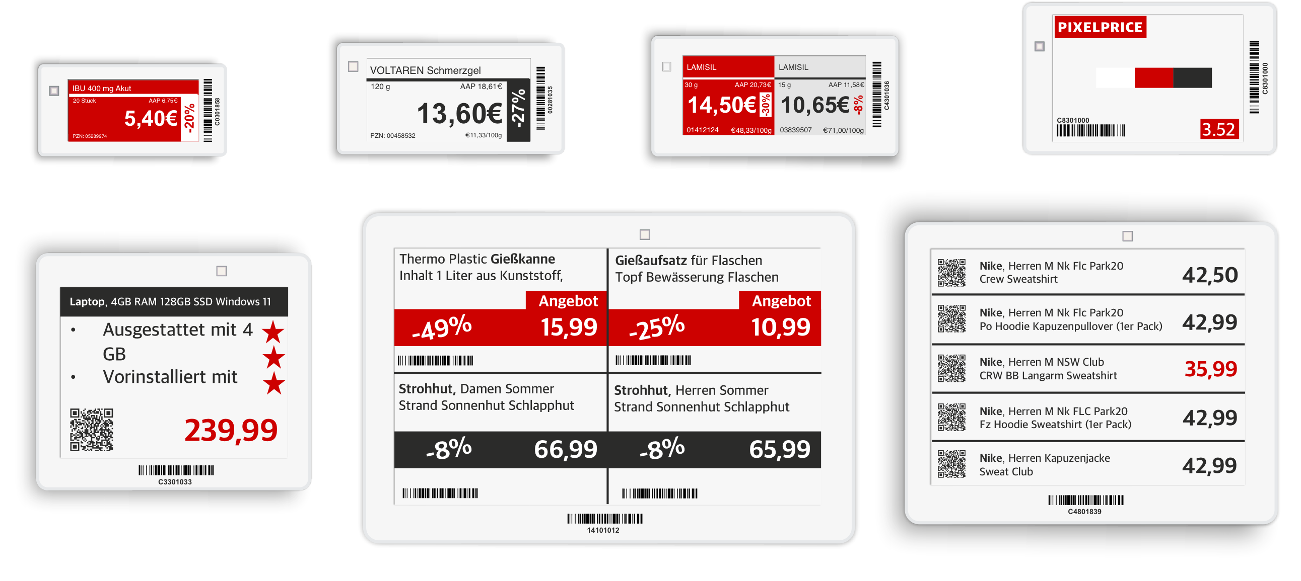 Unsere Digitale Preisschilder